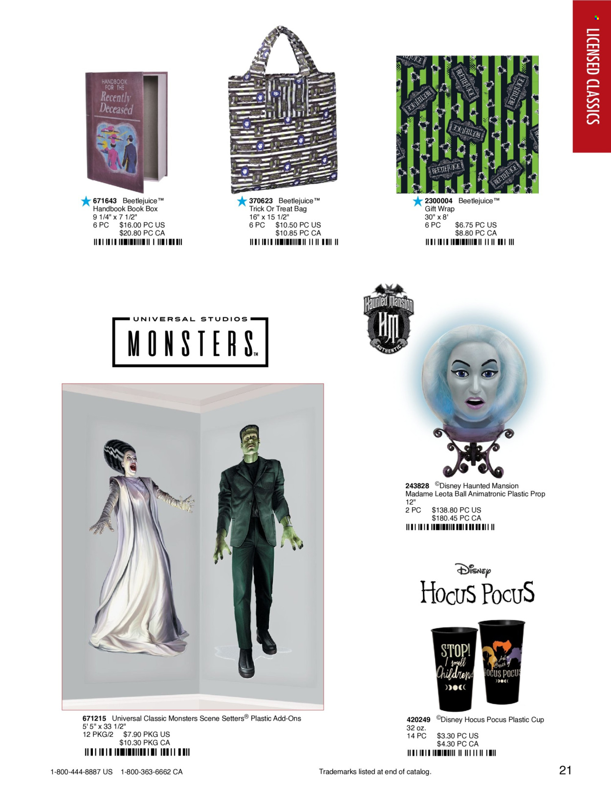 thumbnail - Amscan Flyer - Sales products - Disney, cup, halloween decoration, bag, gift bag, gift wrap, plastic cup. Page 24.