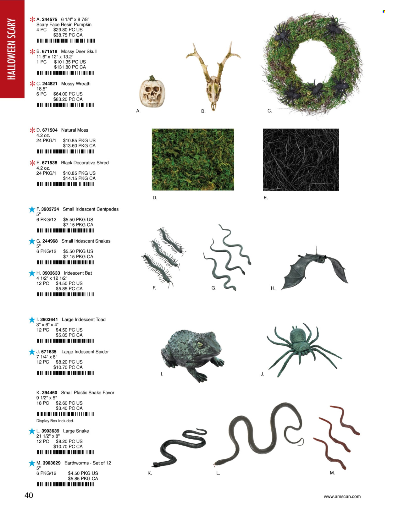 thumbnail - Amscan Flyer - Sales products - wreath, Halloween. Page 43.