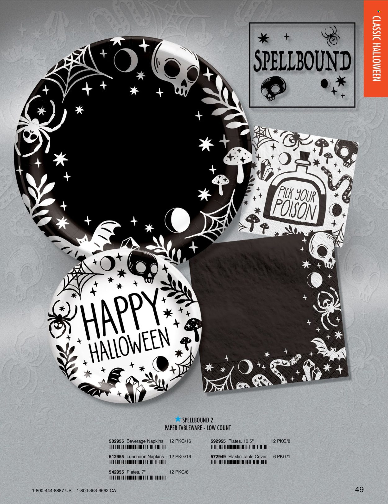 thumbnail - Amscan Flyer - Sales products - napkins, tableware, plate, Halloween. Page 52.