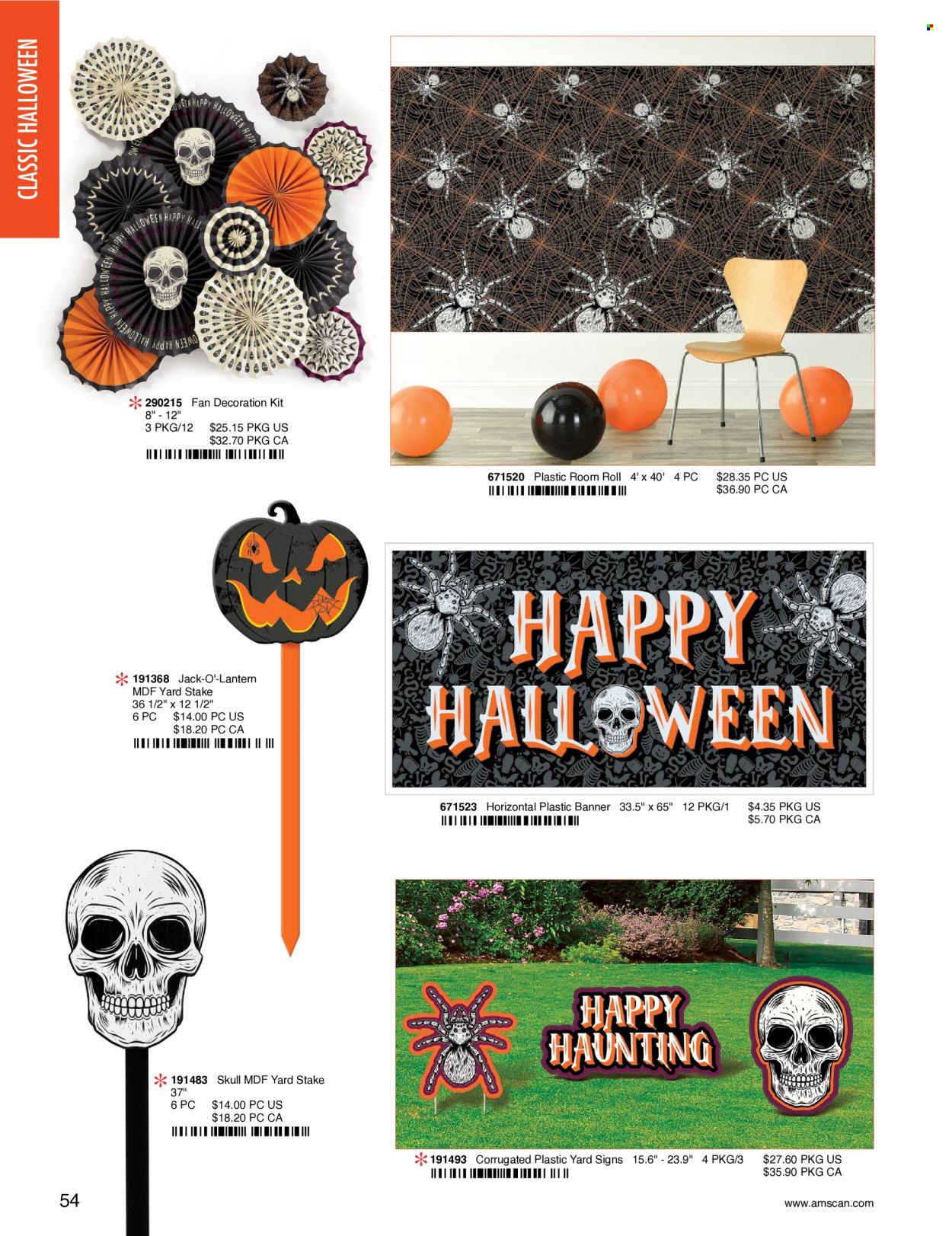 thumbnail - Amscan Flyer - Sales products - lantern, Halloween. Page 57.