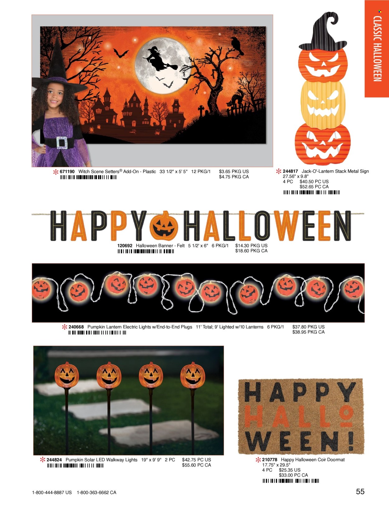 thumbnail - Amscan Flyer - Sales products - lantern, Halloween. Page 58.