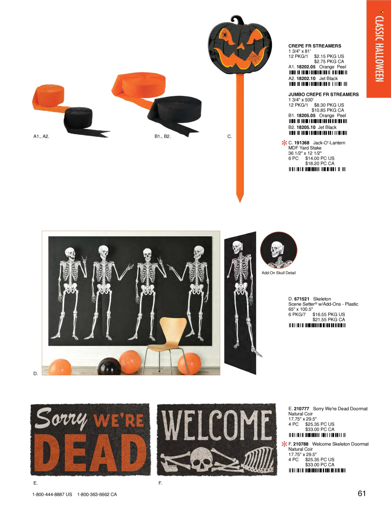 thumbnail - Amscan Flyer - Sales products - lantern, Halloween. Page 64.
