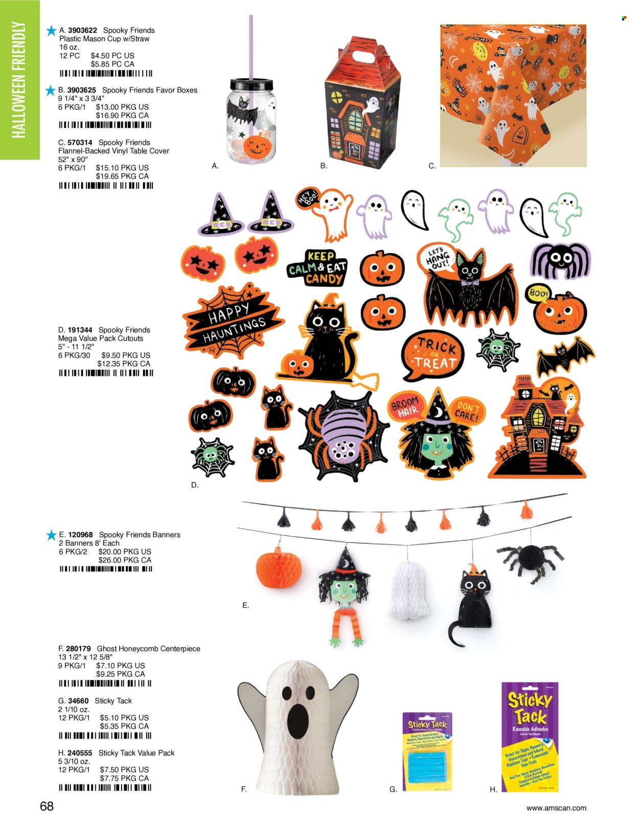 thumbnail - Amscan Flyer - Sales products - cup, straw, Halloween. Page 71.