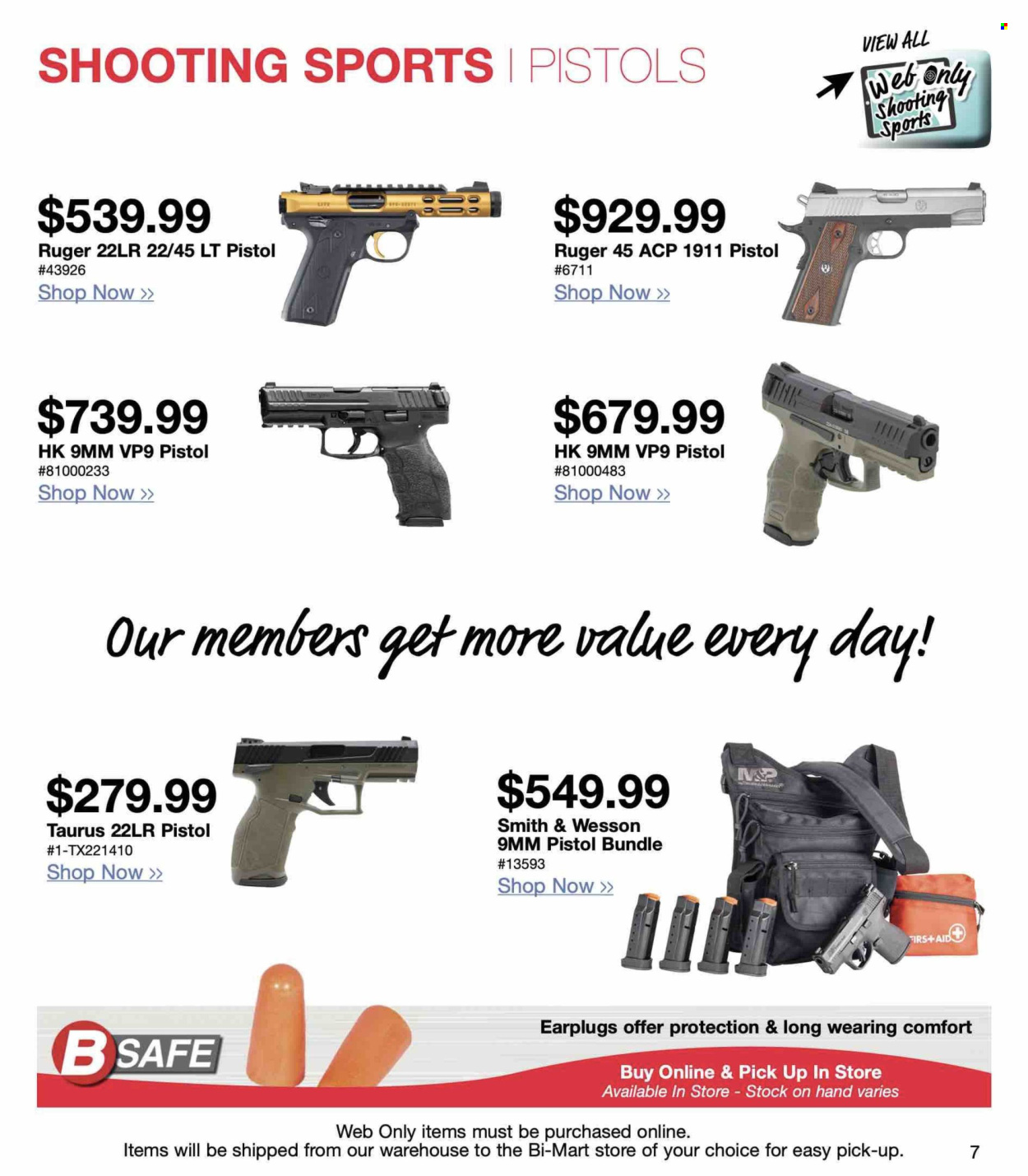 thumbnail - Bi-Mart Flyer - Sales products - safe. Page 7.