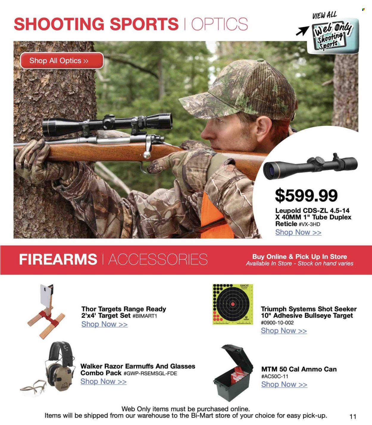thumbnail - Bi-Mart Flyer - Sales products - razor, Target, adhesive, earmuffs. Page 11.