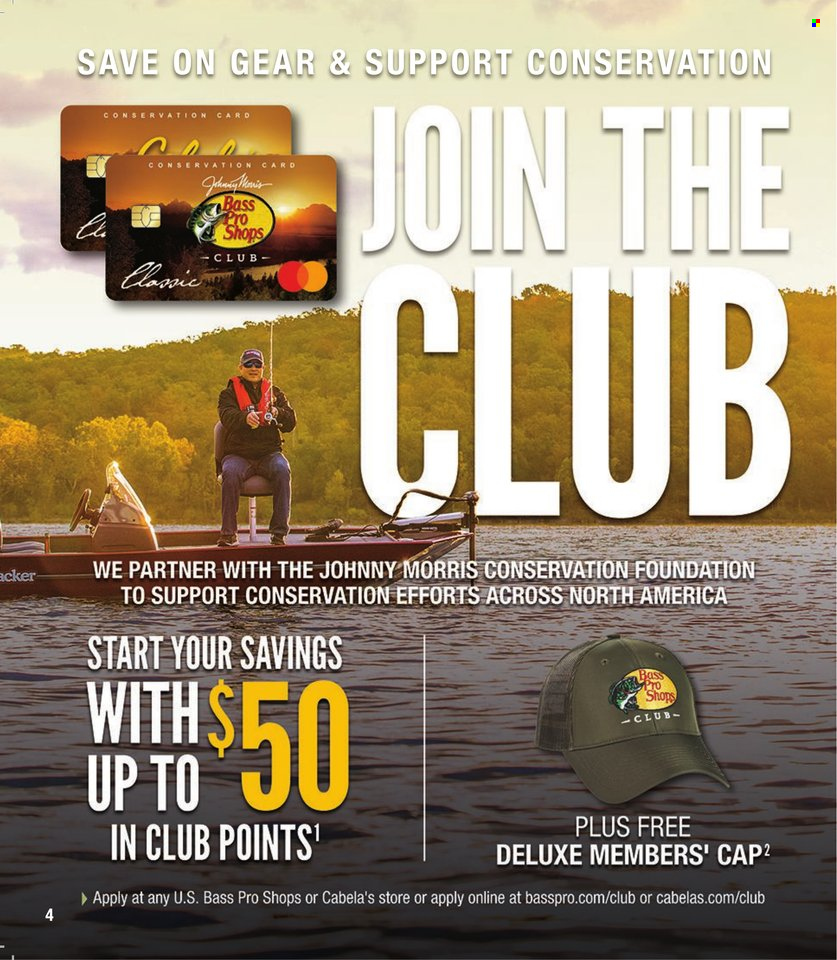 thumbnail - Cabela's Flyer - Sales products - Bass Pro. Page 4.