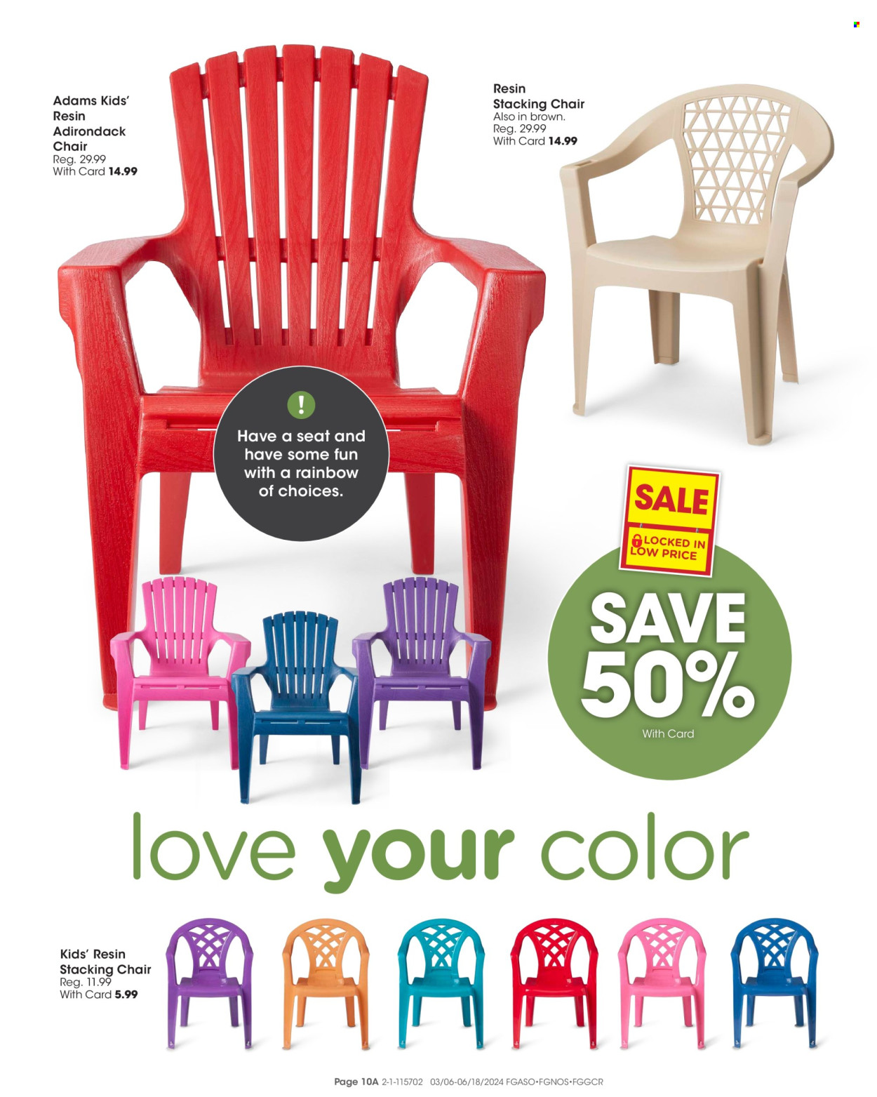 thumbnail - Fred Meyer Flyer - 03/06/2024 - 06/18/2024 - Sales products - chair. Page 12.