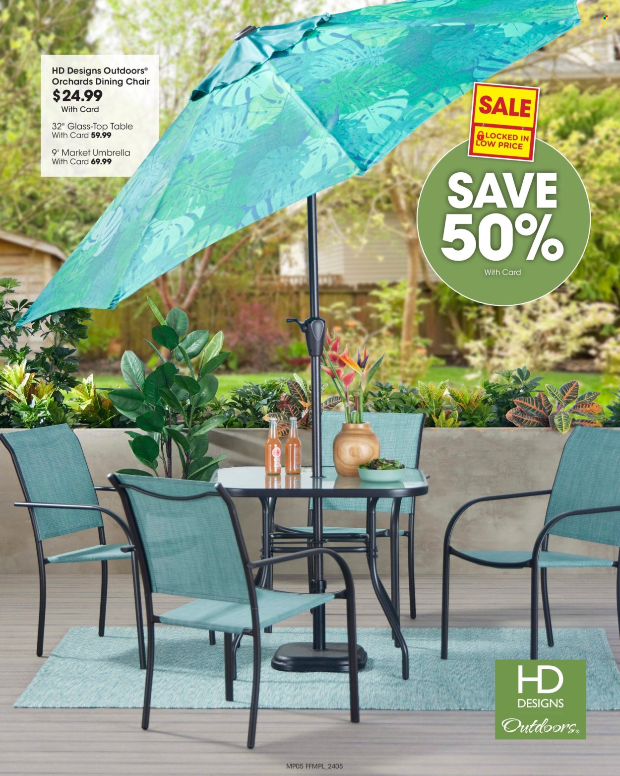 thumbnail - Fry’s Flyer - 03/06/2024 - 06/18/2024 - Sales products - chair, table, dining chair, garden furniture, umbrella, parasol. Page 5.