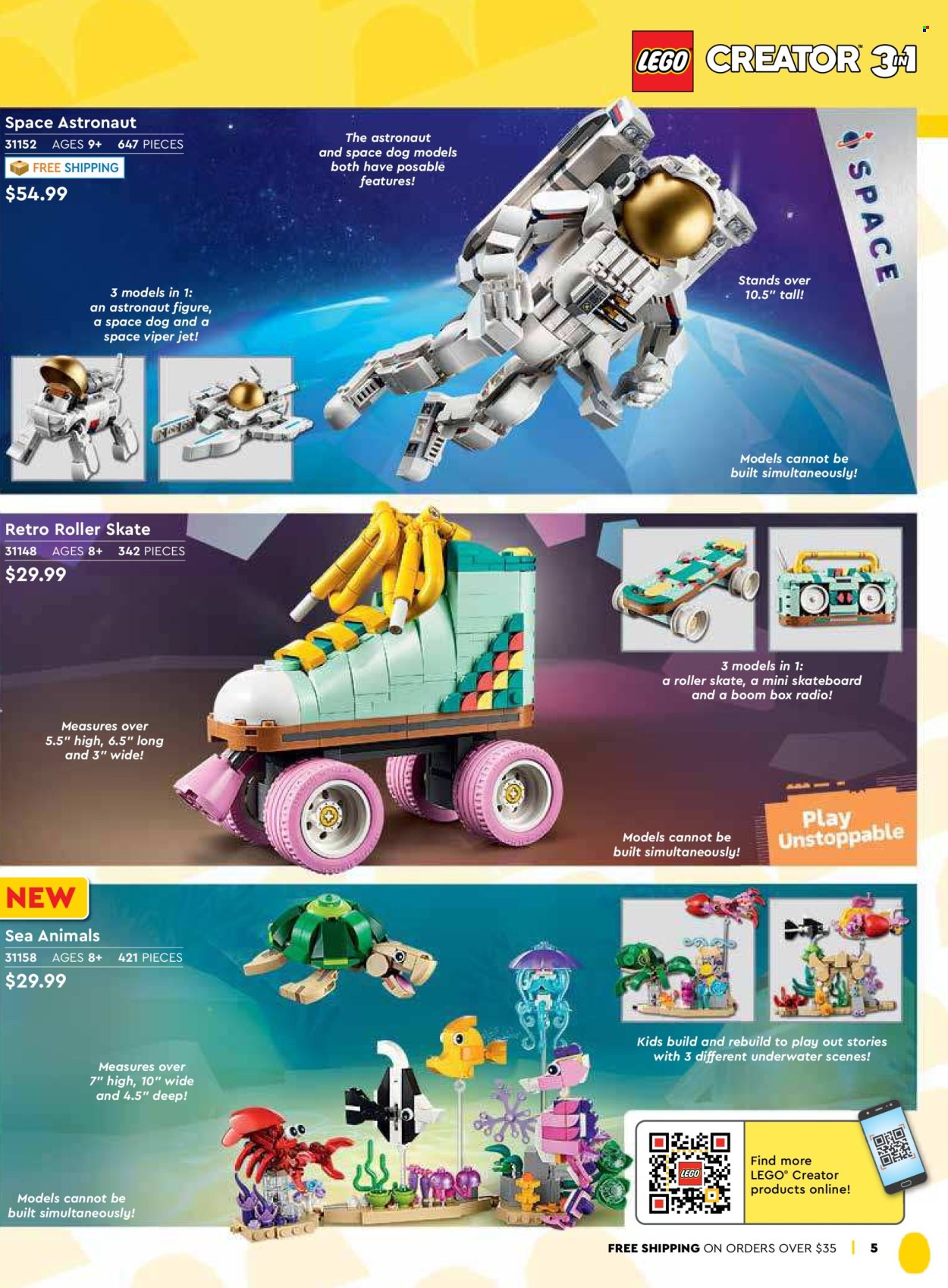 thumbnail - LEGO Flyer - Sales products - building blocks, LEGO, roller. Page 7.