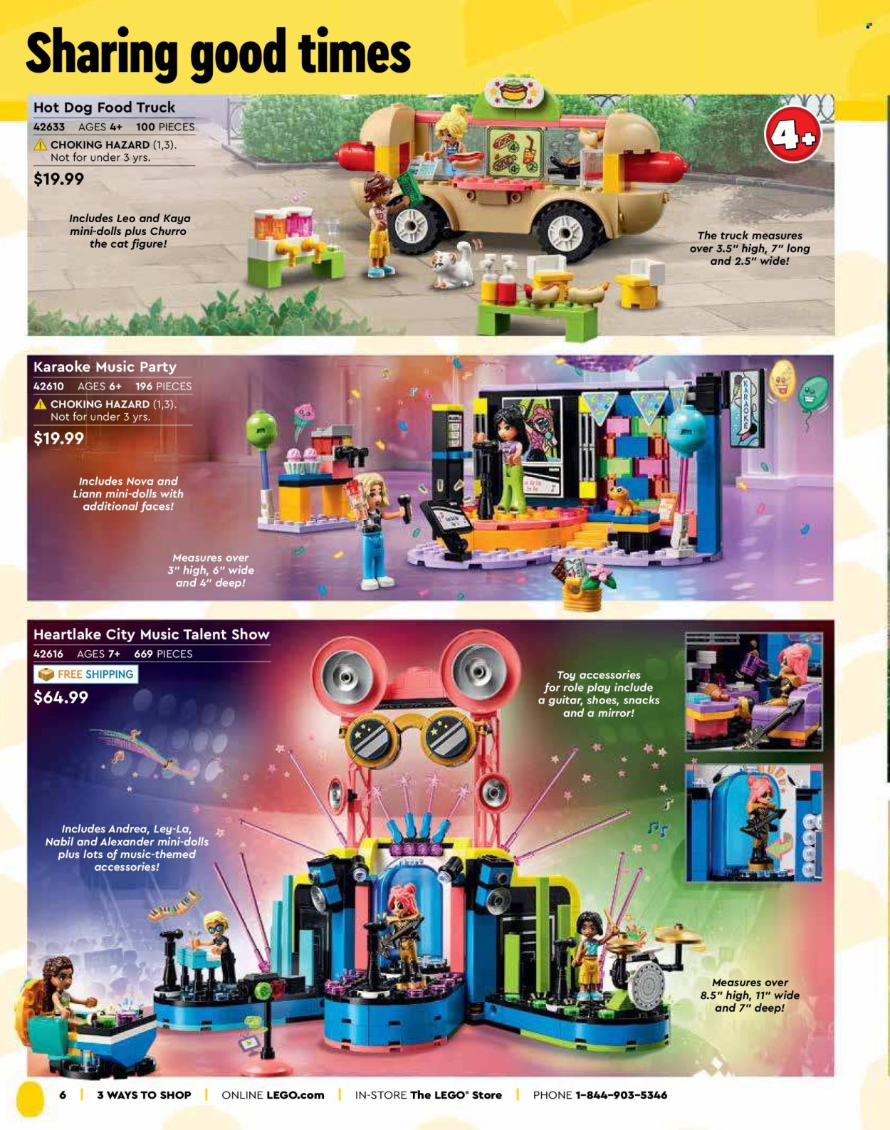 thumbnail - LEGO Flyer - Sales products - building blocks, doll, LEGO, toys, guitar. Page 8.