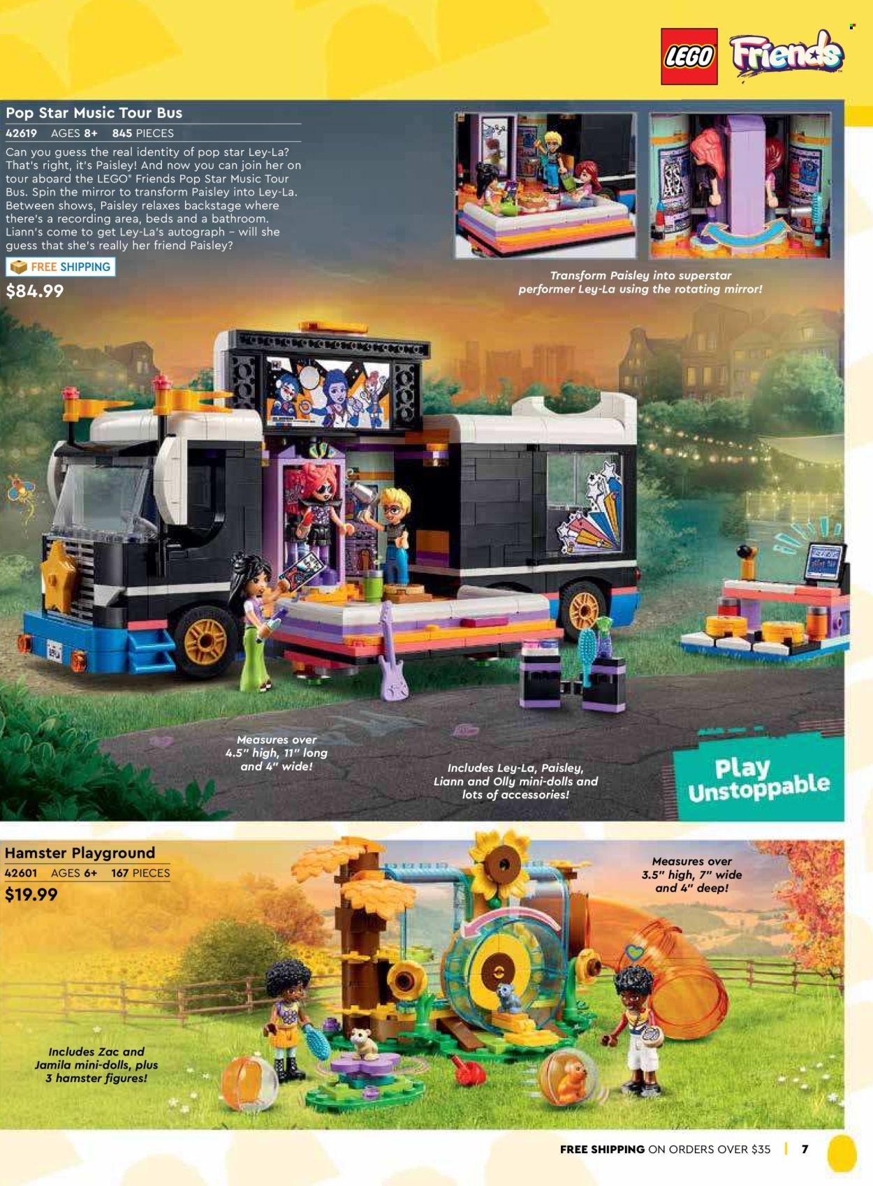 thumbnail - LEGO Flyer - Sales products - building blocks, doll, LEGO, toys, guitar. Page 9.