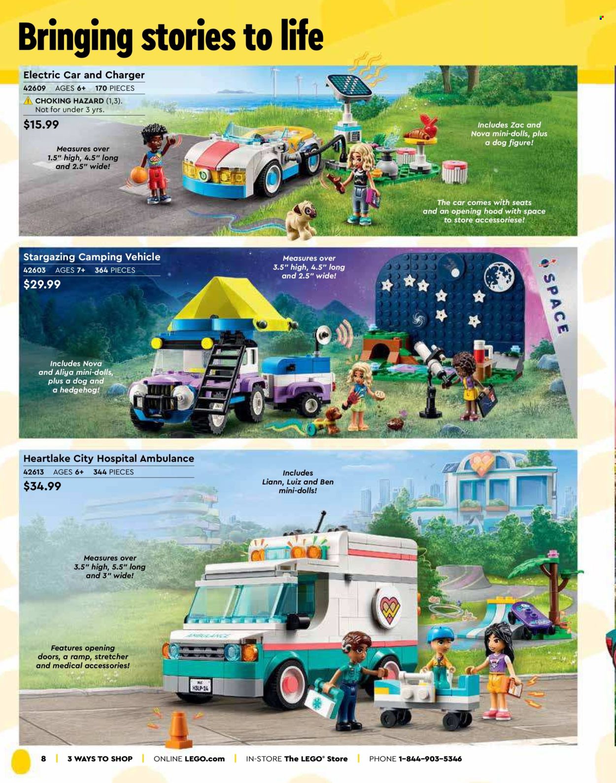 thumbnail - LEGO Flyer - Sales products - building blocks, doll, LEGO, vehicle. Page 10.
