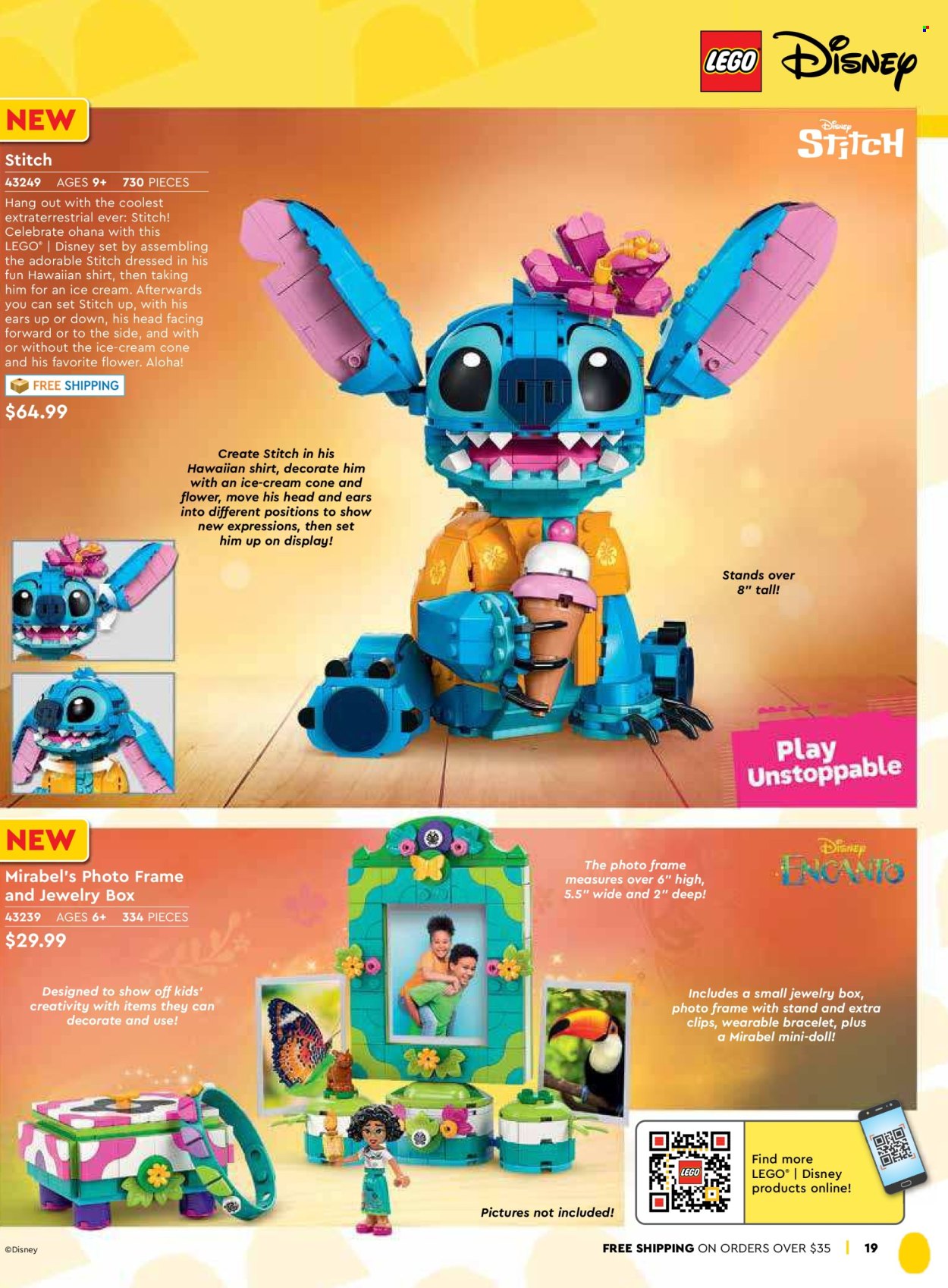 thumbnail - LEGO Flyer - Sales products - building blocks, Disney, doll, LEGO, minifigure, Mickey Mouse. Page 21.