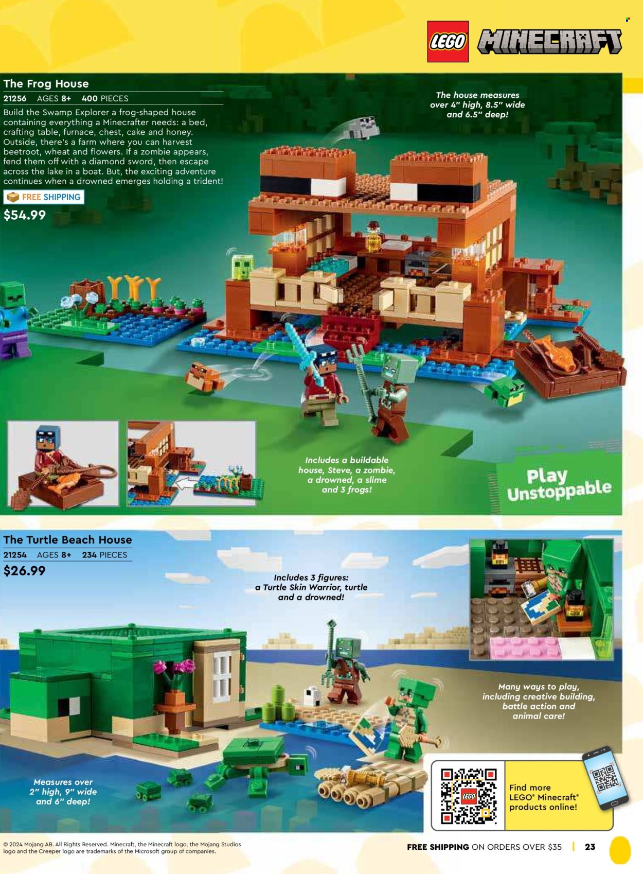 thumbnail - LEGO Flyer - Sales products - building blocks, LEGO, toys, minifigure, Zombie, Slime. Page 25.