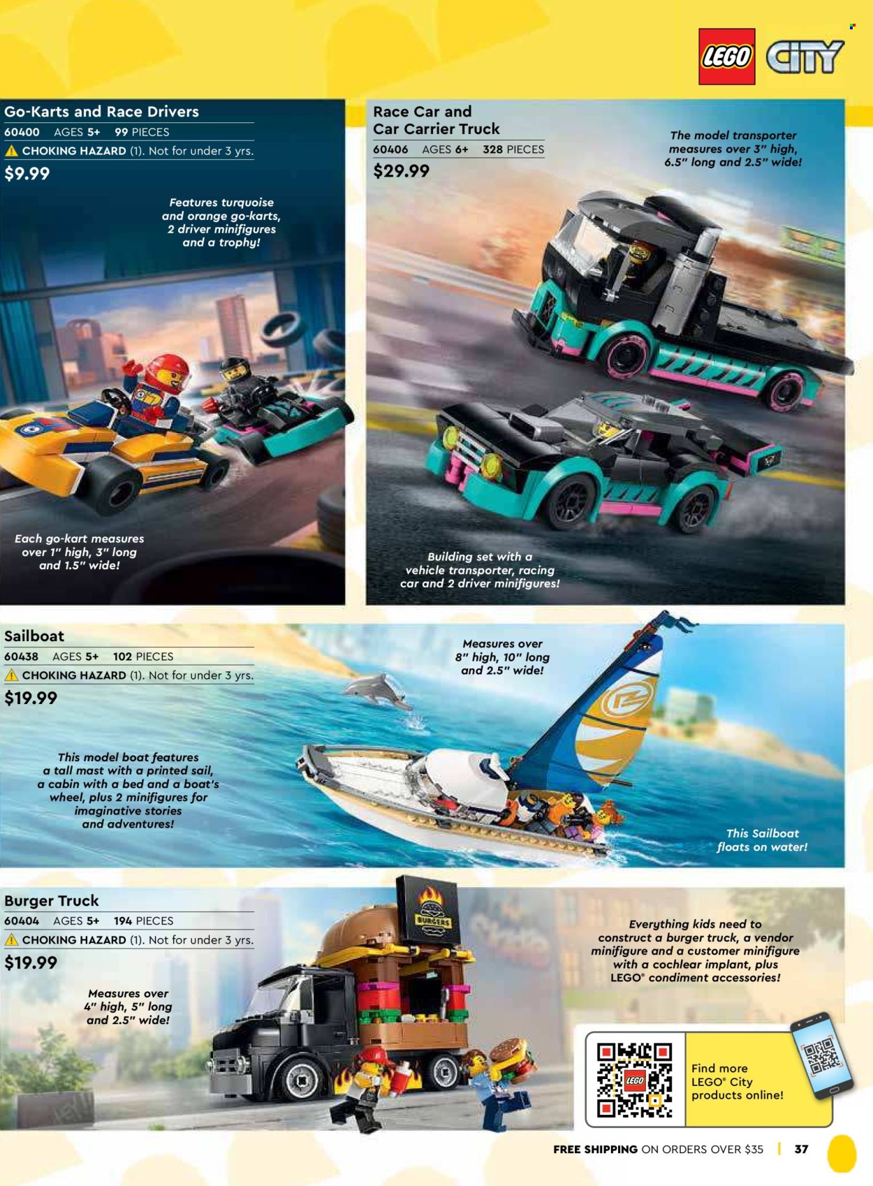 thumbnail - LEGO Flyer - Sales products - building blocks, building set, LEGO, robot, toys, vehicle, minifigure. Page 39.