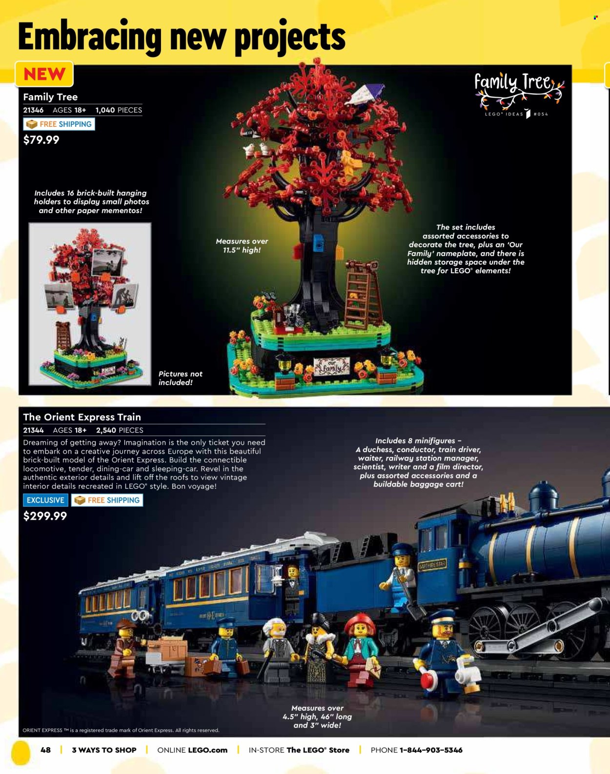 thumbnail - LEGO Flyer - Sales products - building blocks, LEGO, train. Page 50.