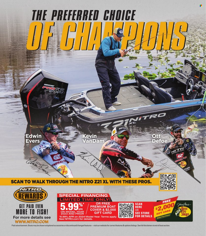 thumbnail - Bass Pro Shops Flyer - Sales products - fish, Bass Pro, boat cover. Page 10.