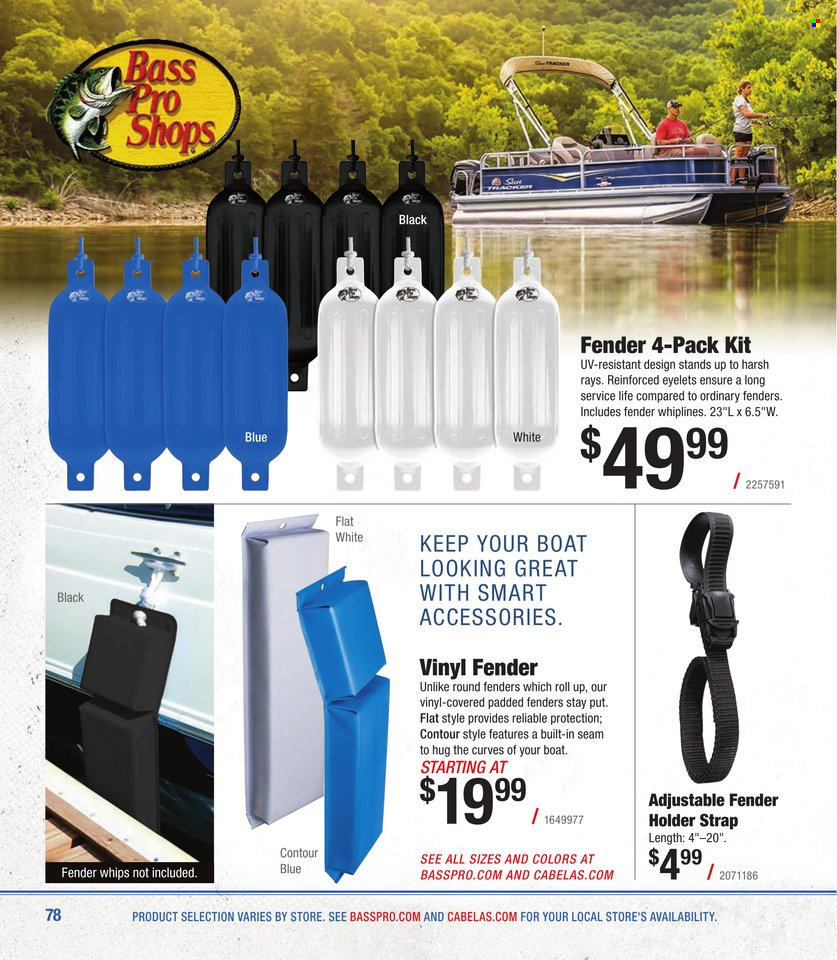 thumbnail - Bass Pro Shops Flyer - Sales products - Bass Pro, strap. Page 78.