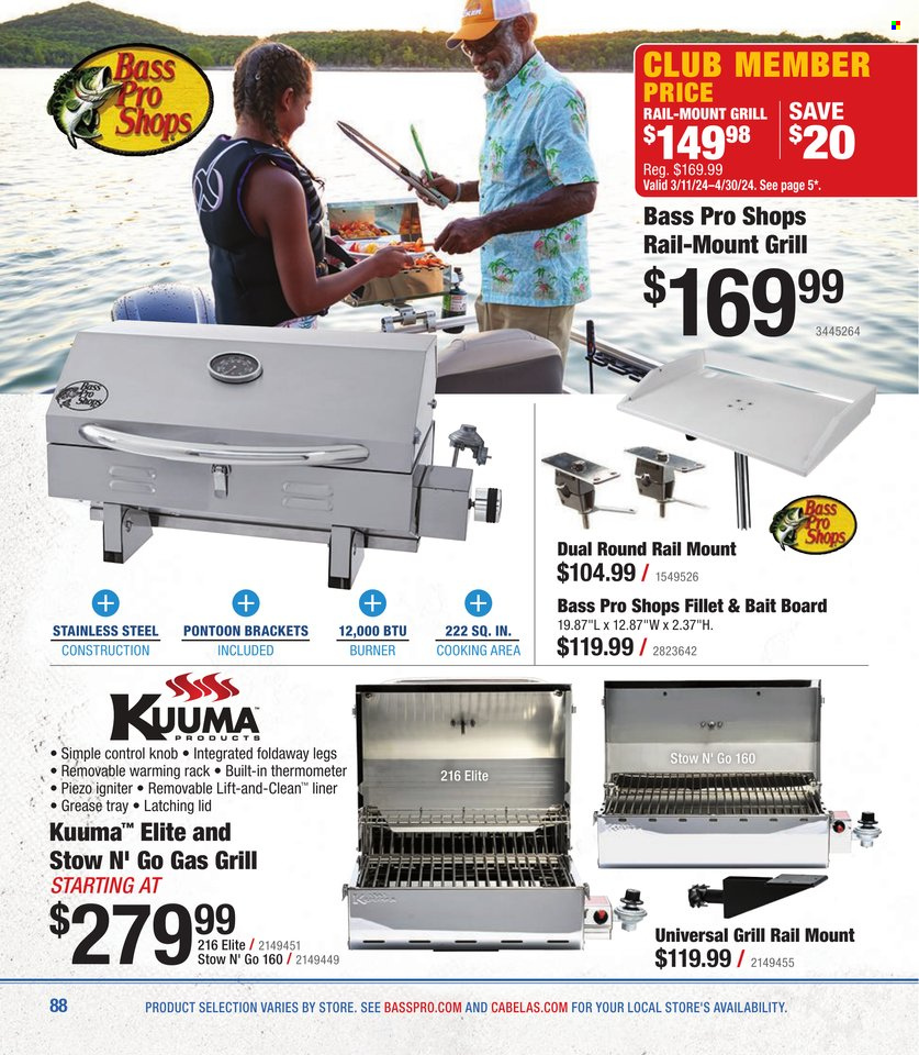 thumbnail - Bass Pro Shops Flyer - Sales products - Bass Pro. Page 88.