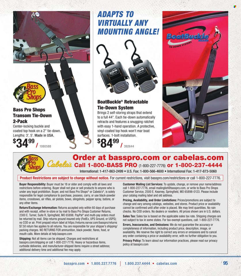 Cabela's ad. Page 1