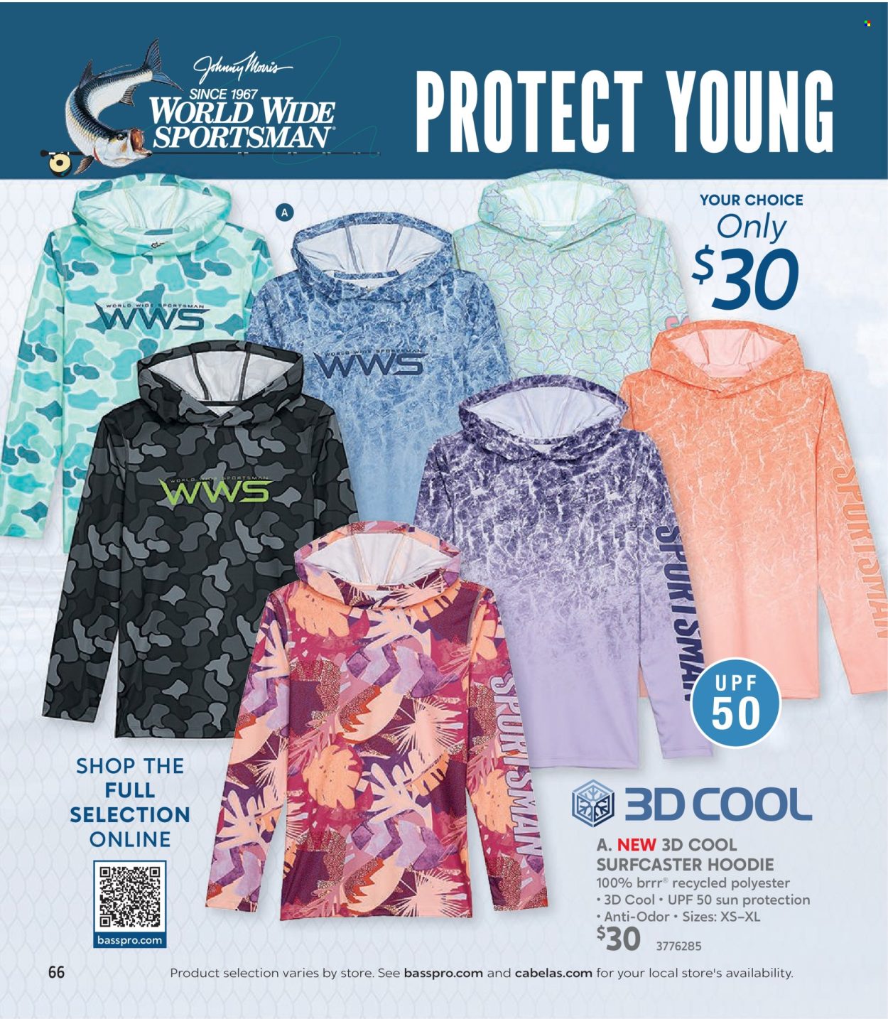 thumbnail - Bass Pro Shops Flyer - Sales products - hoodie. Page 66.