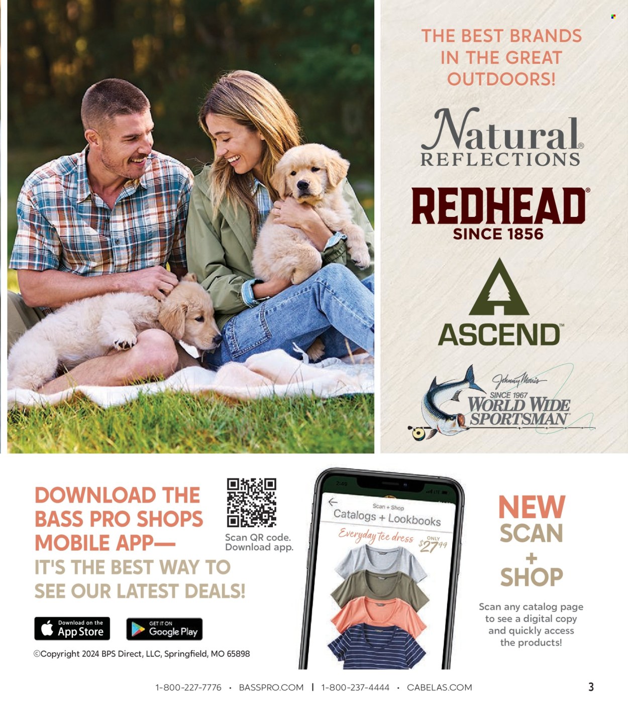 thumbnail - Cabela's Flyer - Sales products - dress, t-shirt, Bass Pro. Page 3.