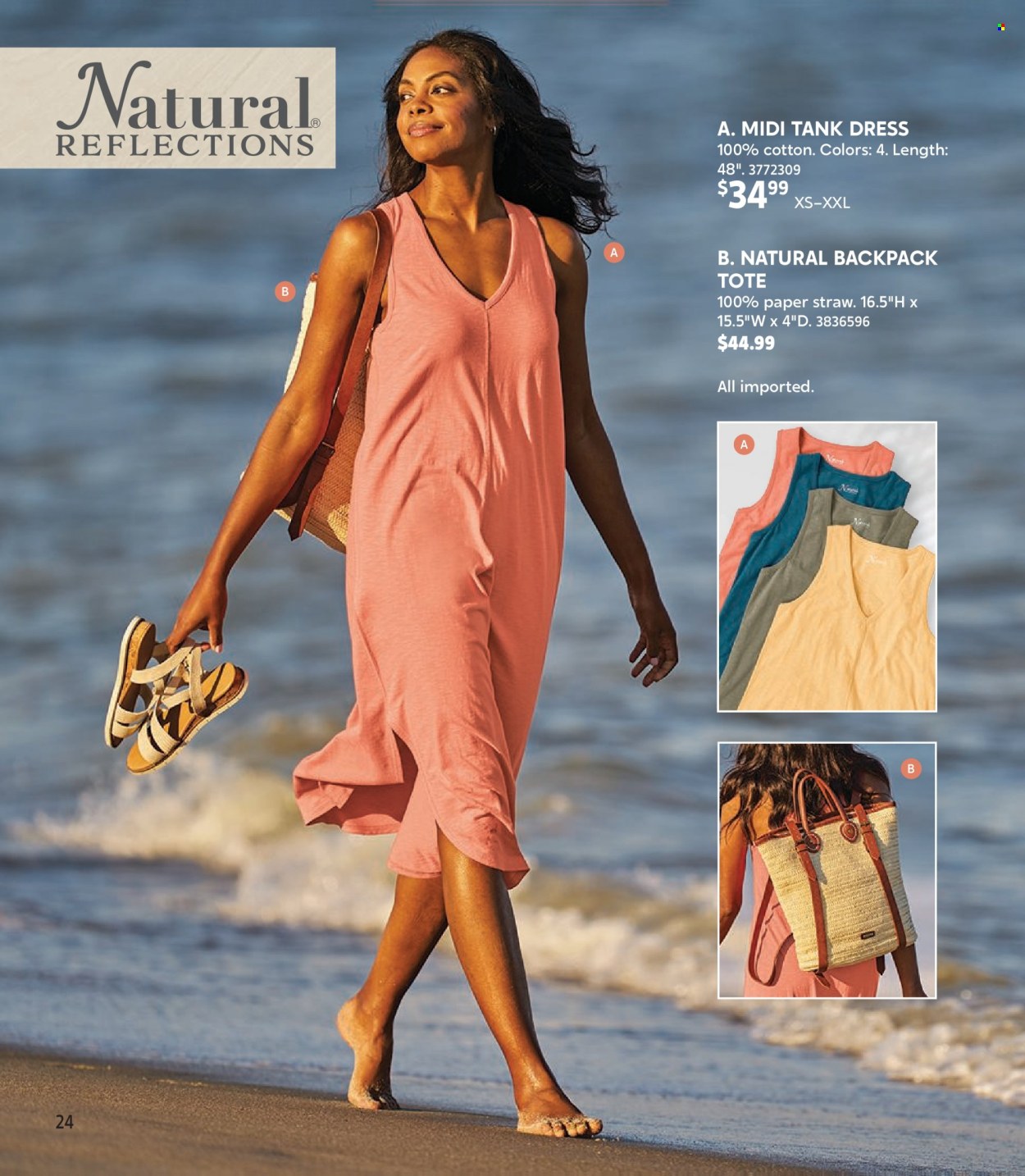 thumbnail - Cabela's Flyer - Sales products - tank, dress, backpack, tote. Page 24.