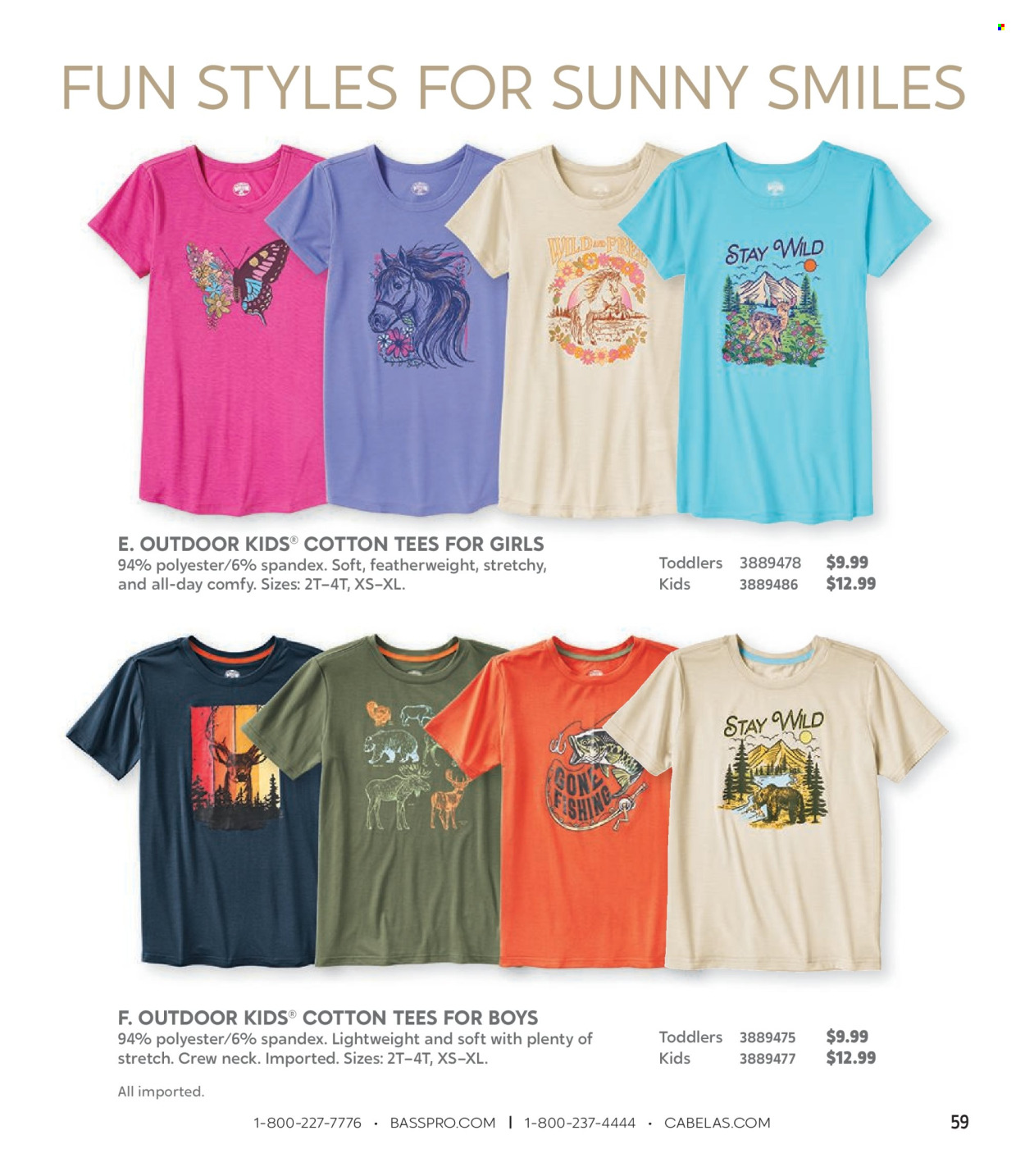 thumbnail - Cabela's Flyer - Sales products - t-shirt. Page 59.
