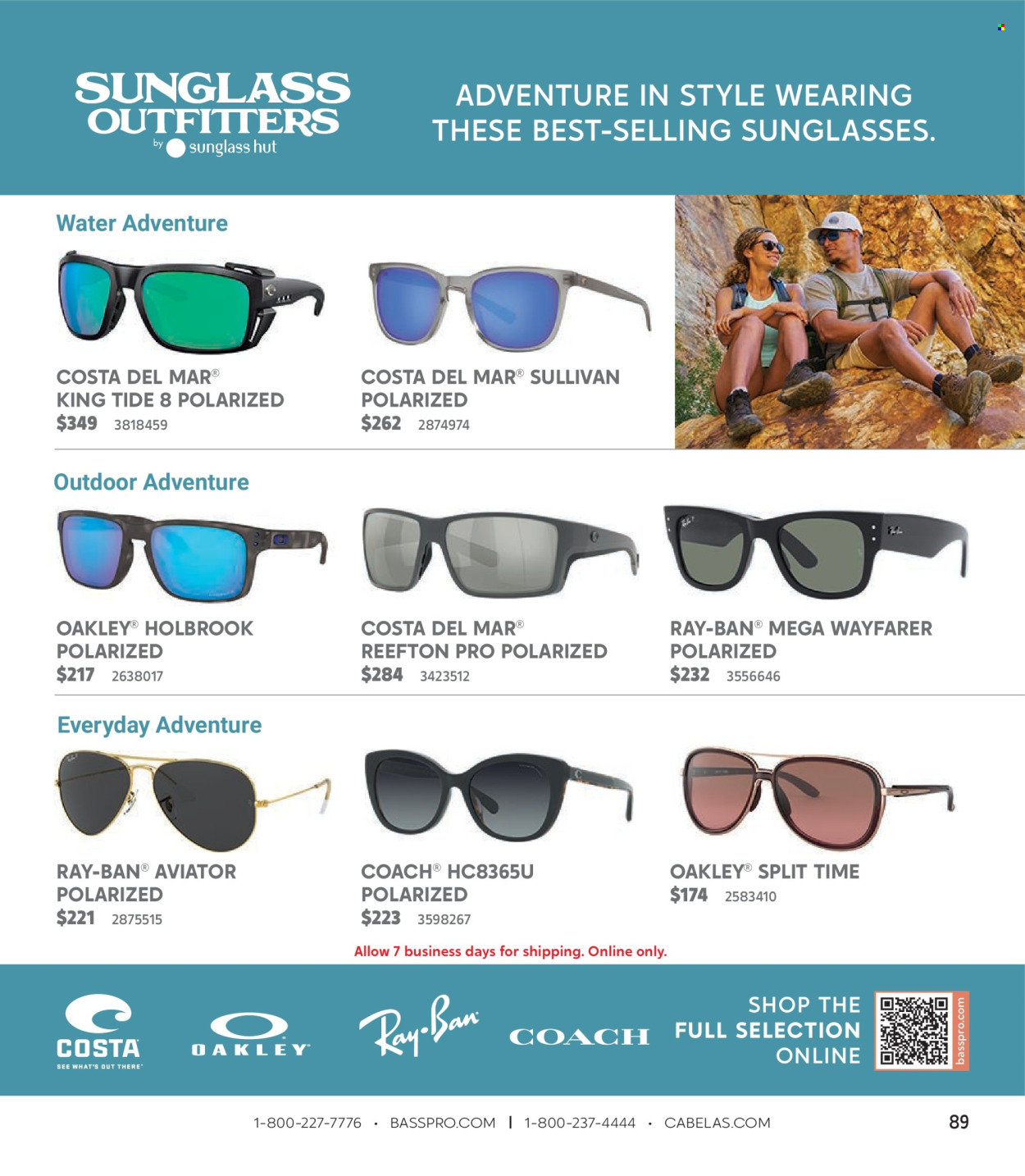 thumbnail - Cabela's Flyer - Sales products - Oakley, sunglasses. Page 89.