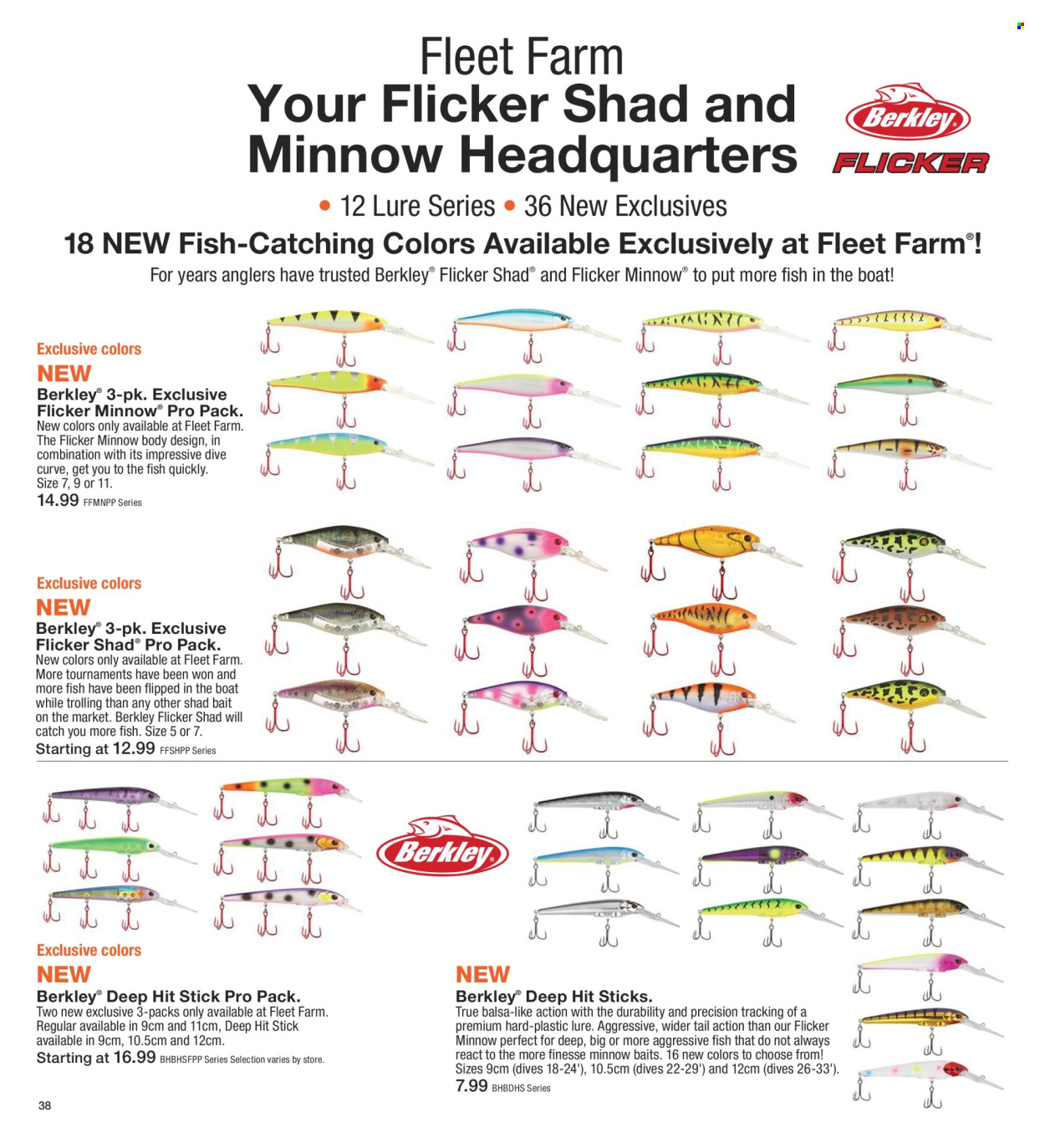 thumbnail - Fleet Farm Flyer - 03/28/2024 - 07/03/2024 - Sales products - fish. Page 38.
