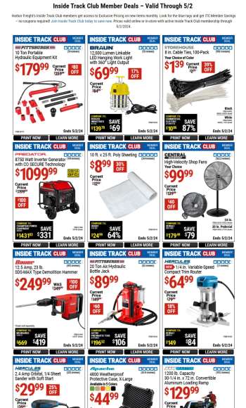 thumbnail - Harbor Freight Ad - Inside Track Club Member Deals