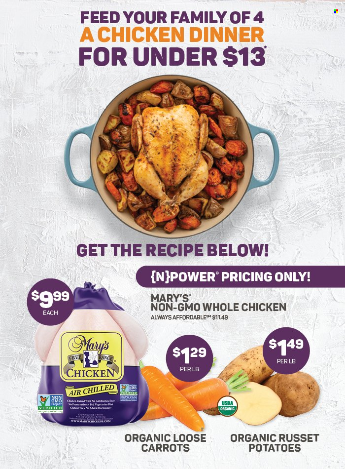 thumbnail - Natural Grocers Flyer - 03/30/2024 - 06/30/2024 - Sales products - russet potatoes, potatoes, whole chicken, chicken. Page 1.