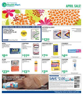 thumbnail - Health Mart Ad - April Sale