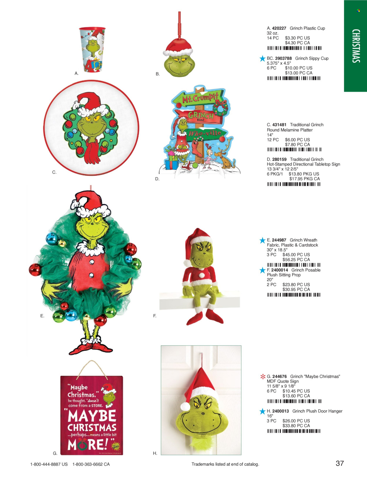 thumbnail - Amscan Flyer - Sales products - cup, platters, plastic cup, wreath. Page 39.
