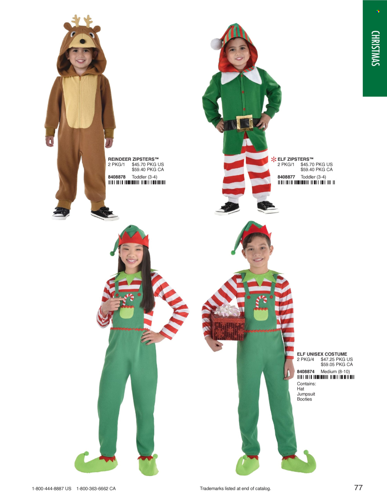 thumbnail - Amscan Flyer - Sales products - Elf, reindeer, costume. Page 79.