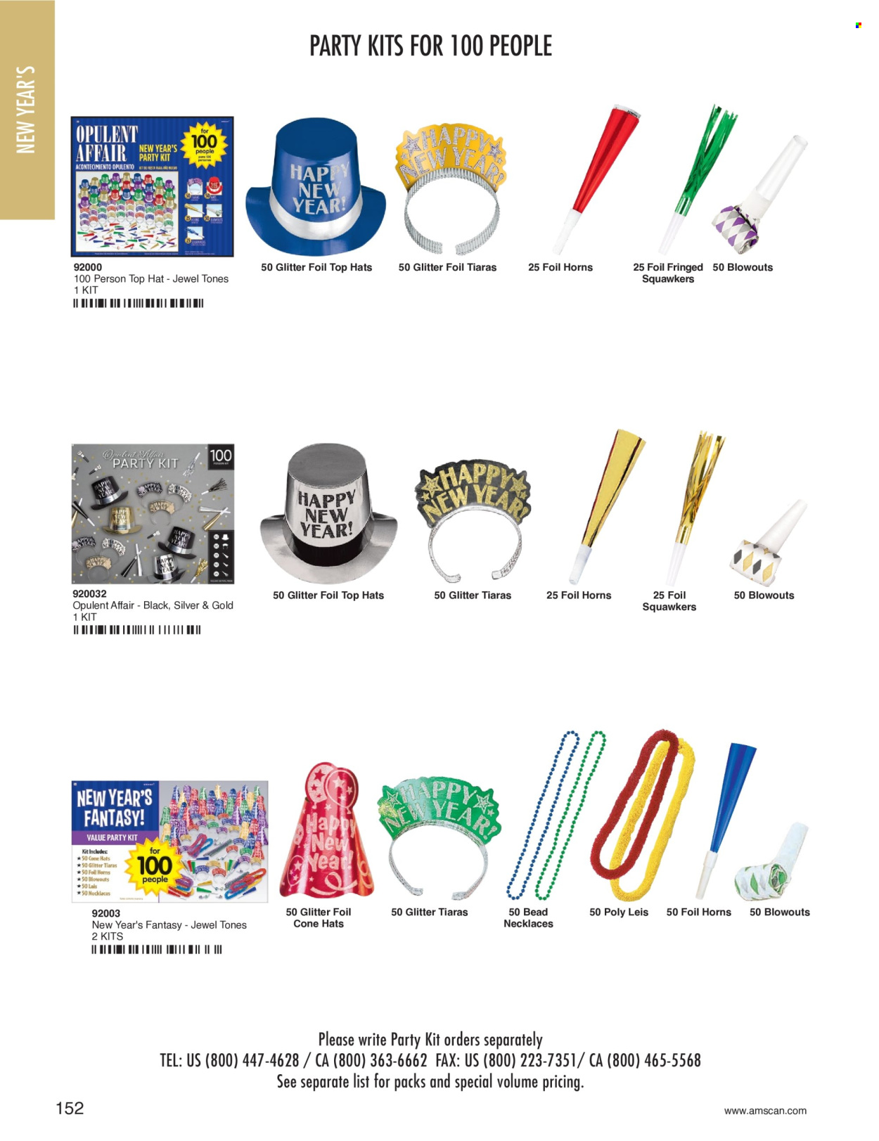 thumbnail - Amscan Flyer - Sales products - glitter, party kit. Page 154.