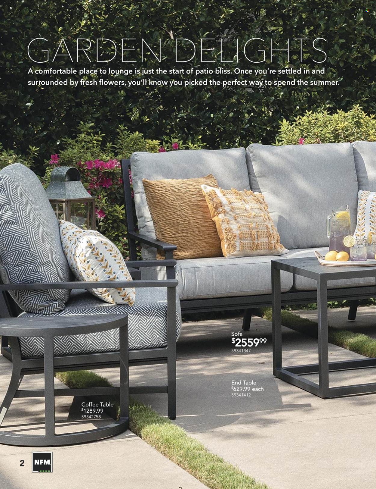 thumbnail - Nebraska Furniture Mart Flyer - Sales products - table, sofa, lounge, coffee table, end table. Page 2.