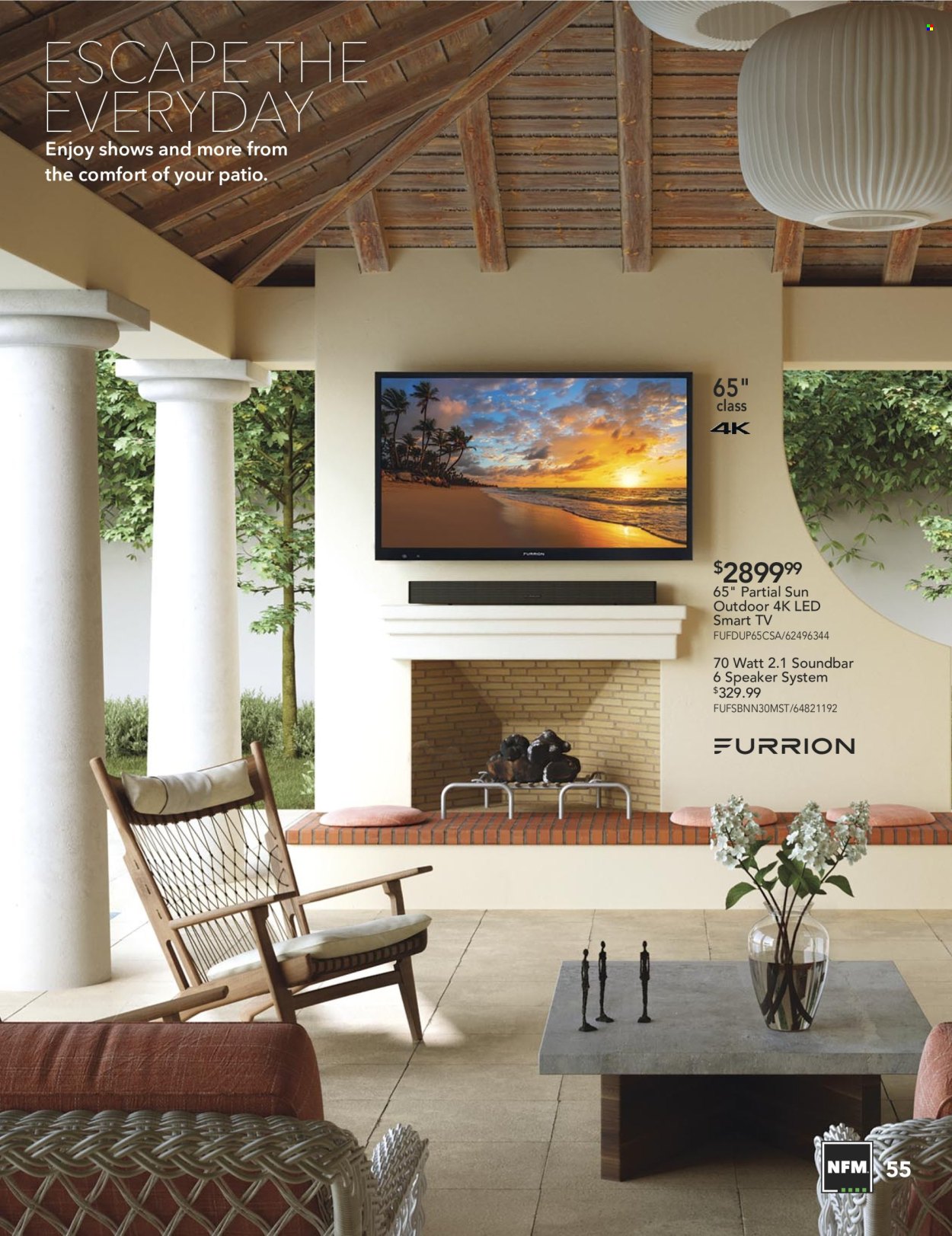 thumbnail - Nebraska Furniture Mart Flyer - Sales products - LED TV, smart tv, TV. Page 55.