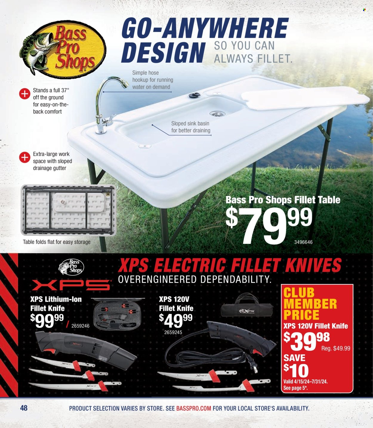 thumbnail - Cabela's Flyer - Sales products - table, Bass Pro. Page 48.