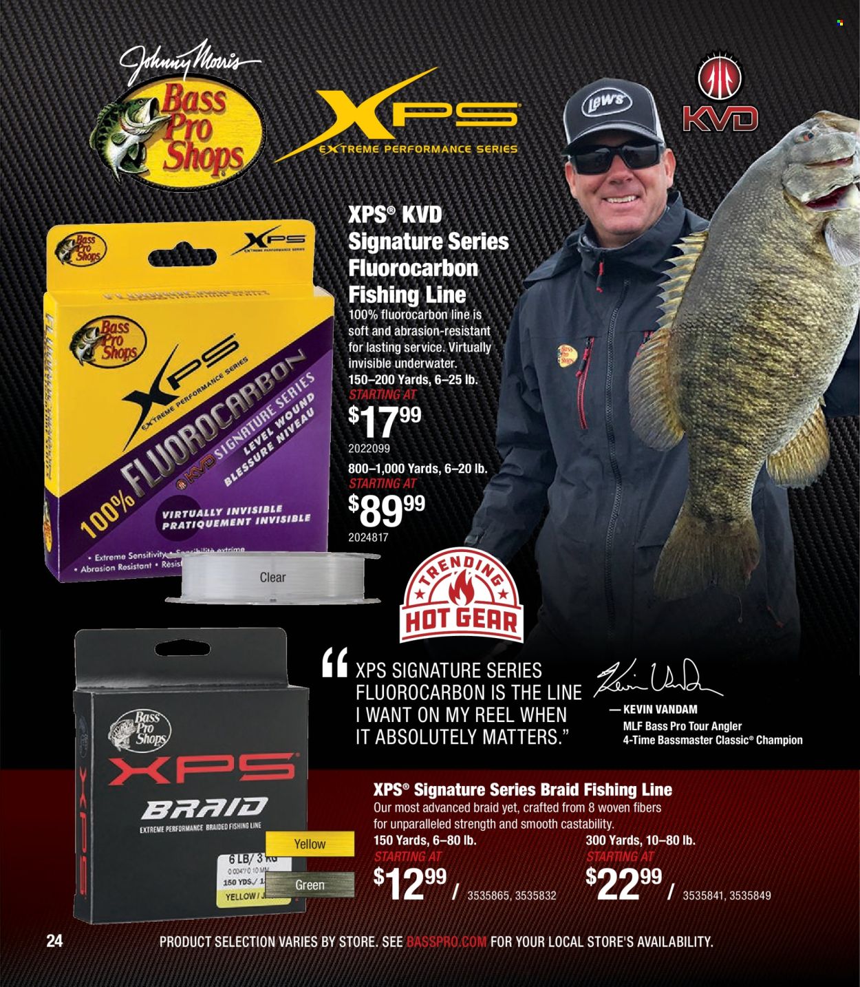 thumbnail - Bass Pro Shops Flyer - Sales products - Bass Pro, reel. Page 24.