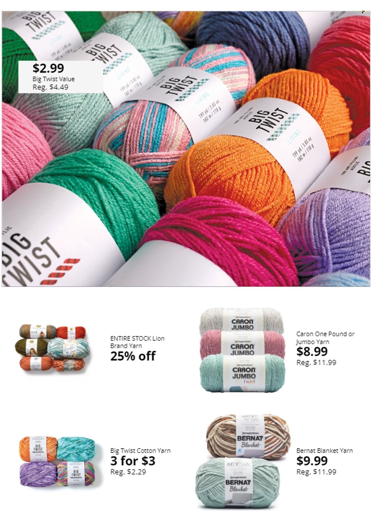 thumbnail - JOANN Flyer - 04/18/2024 - 05/08/2024 - Sales products - knitting wool, blanket. Page 6.