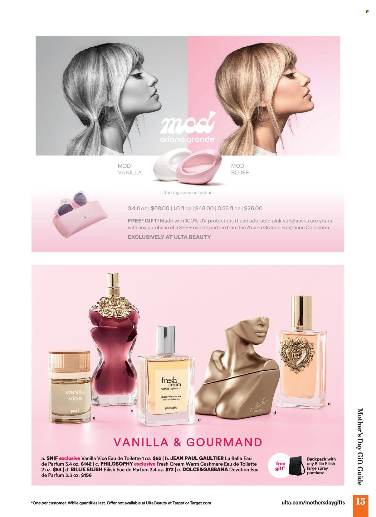 thumbnail - Ulta Beauty Flyer - 04/21/2024 - 05/12/2024 - Sales products - Dolce & Gabbana, eau de parfum, eau de toilette, fragrance. Page 15.