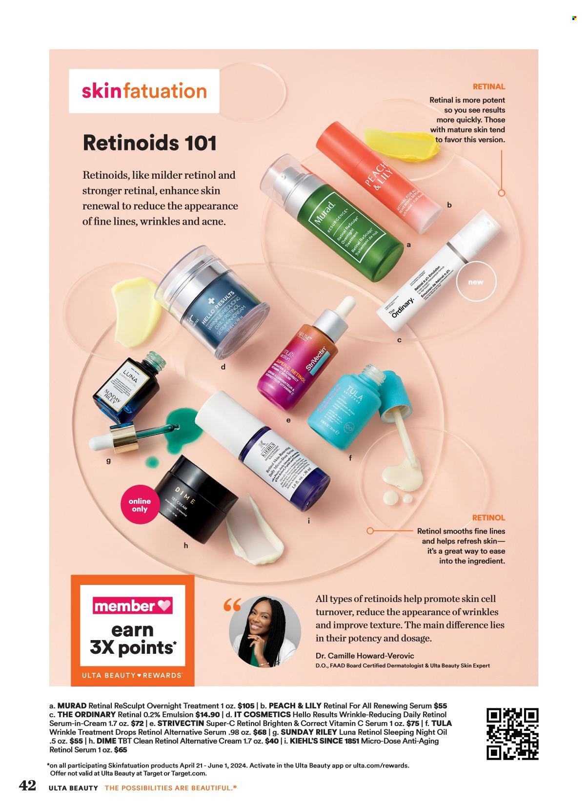 thumbnail - Ulta Beauty Flyer - 04/21/2024 - 05/12/2024 - Sales products - serum, The Ordinary. Page 42.