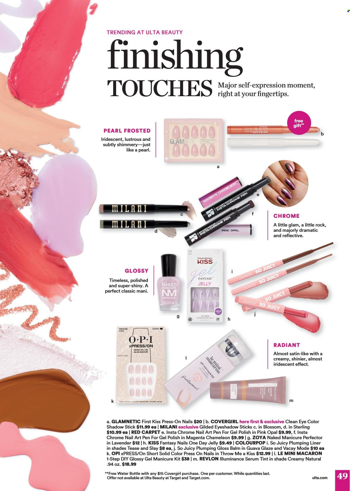 thumbnail - Ulta Beauty Flyer - 04/21/2024 - 05/12/2024 - Sales products - serum, CoverGirl, Revlon, manicure, polish, manicure tool, eyeshadow. Page 49.