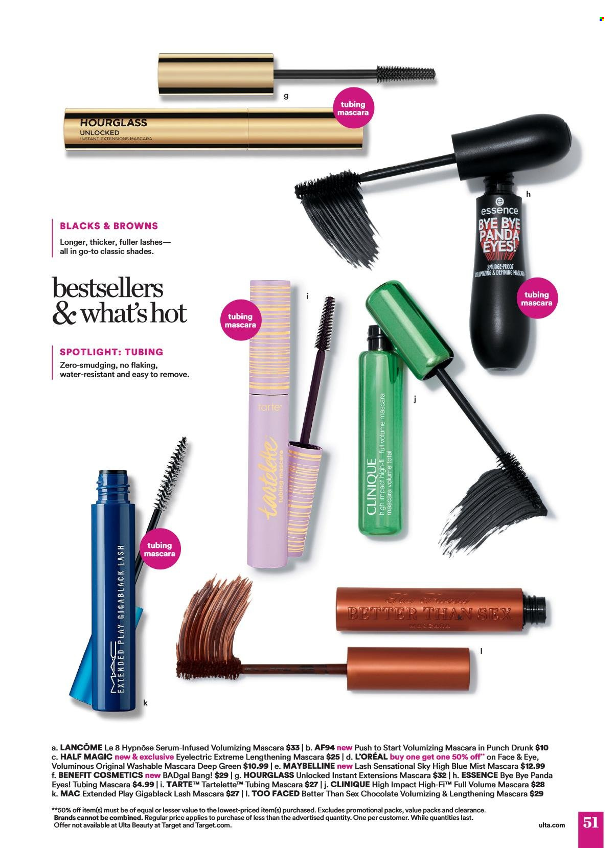 thumbnail - Ulta Beauty Flyer - 04/21/2024 - 05/12/2024 - Sales products - Clinique, L’Oréal, Lancôme, serum, mascara, Maybelline, shades. Page 51.