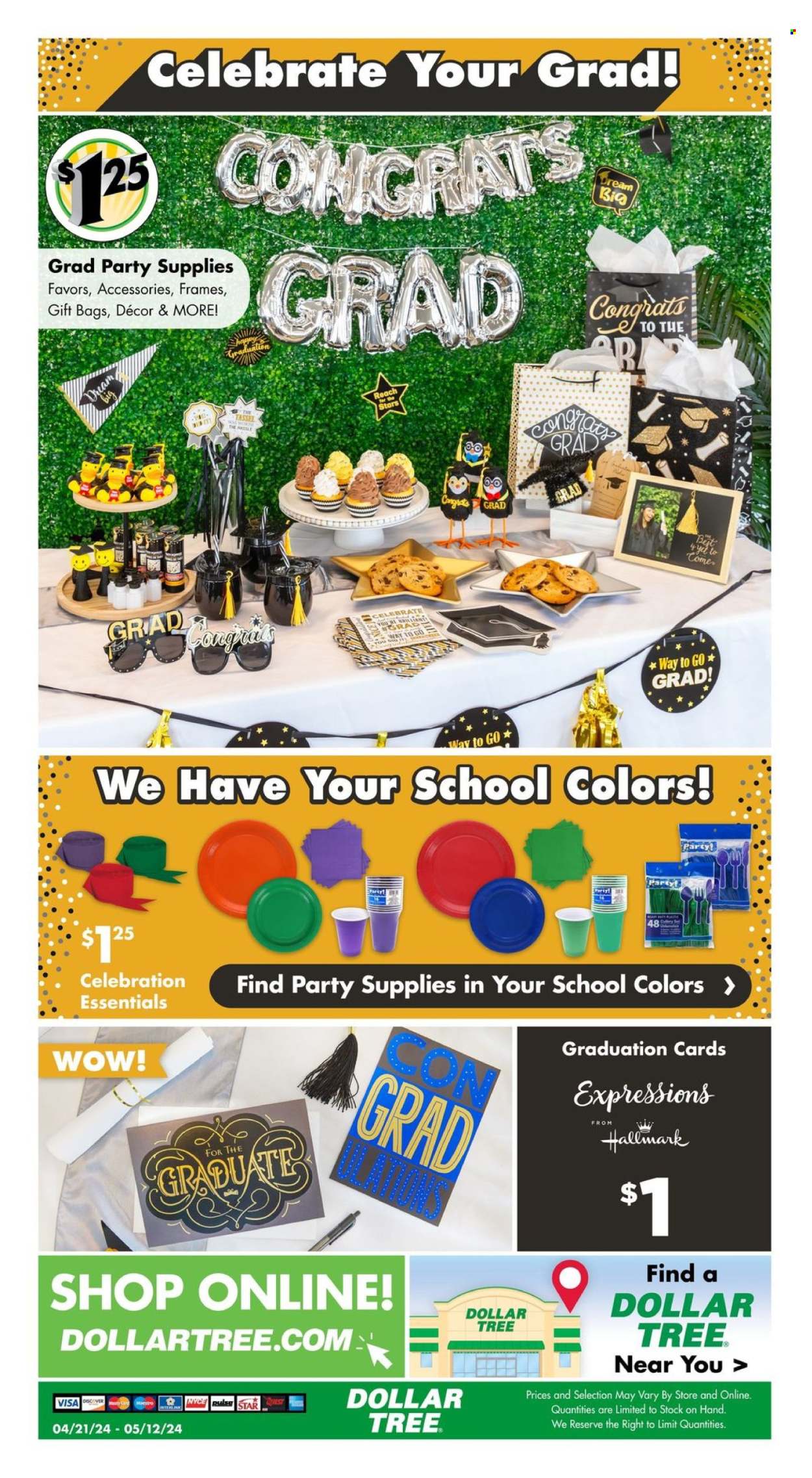 thumbnail - Dollar Tree Flyer - 04/21/2024 - 05/12/2024 - Sales products - Celebration, gift bag, party supplies. Page 9.