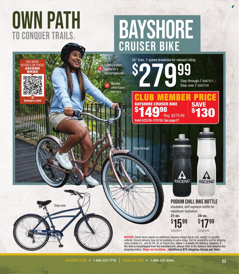 thumbnail - Cabela's Flyer - Sales products - bicycle. Page 23.