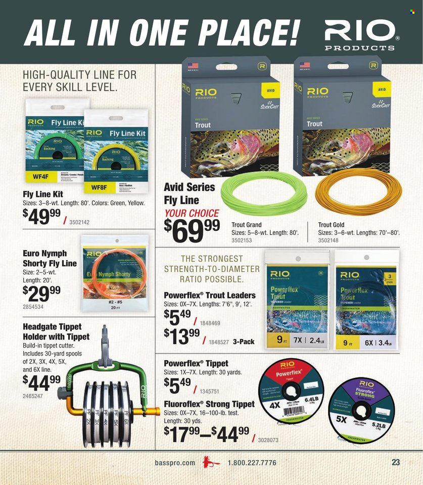 thumbnail - Cabela's Flyer - Sales products - cutter. Page 23.