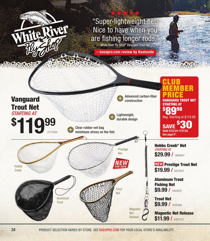 thumbnail - Cabela's Flyer - Sales products - fish. Page 24.