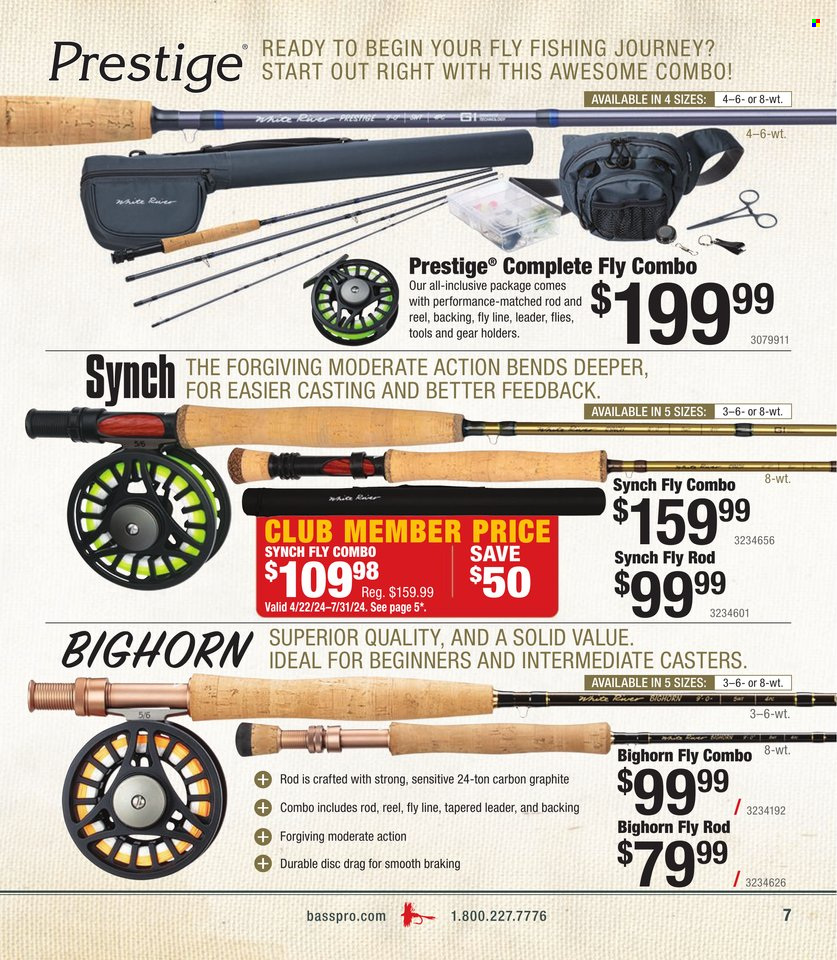 thumbnail - Bass Pro Shops Flyer - Sales products - reel. Page 7.